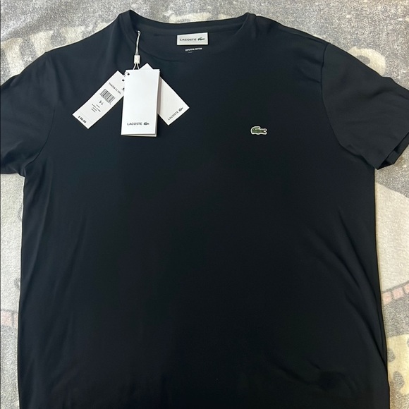 Lacoste Men's Black Short Sleeve Tee - Picture 1 of 9
